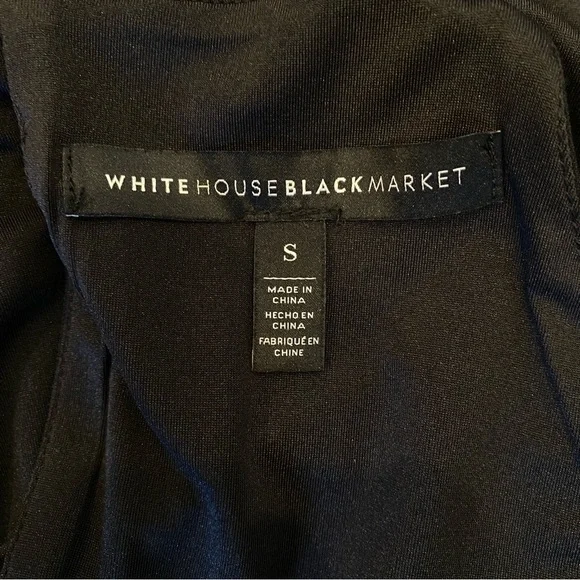 White House Black Market Black Studded Tank Blouse Small - Picture 11 of 14